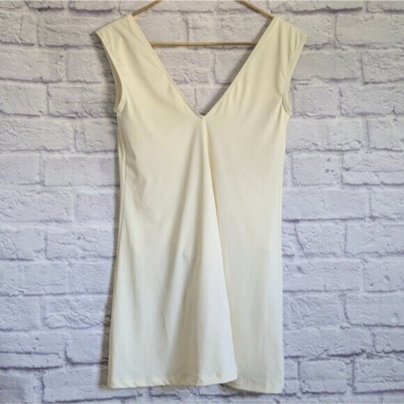 Rivage Alba Swim Dress S NEW Arvorio White Swimsuit Stretch Mini Beach Travel - Picture 3 of 8